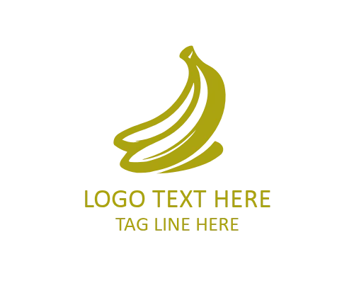Healthy Banana Logo for Nutrition and Food Branding