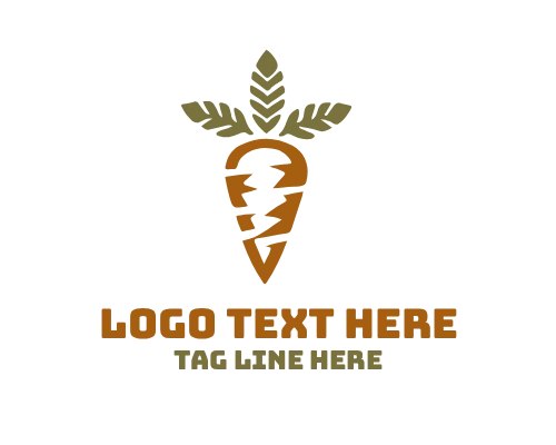 Healthy Carrot Logo for Nutrition Branding
