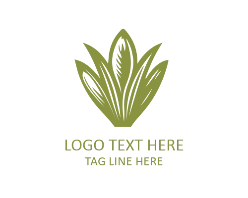 Healthy Spinach Food Logo
