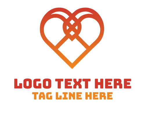 Heart Arrow Love Logo
