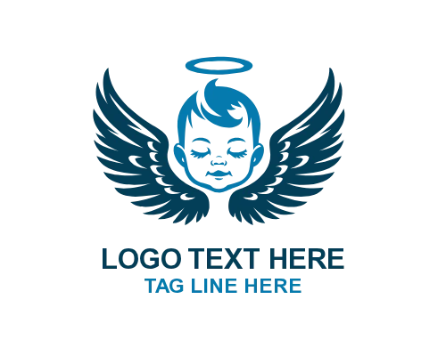  Heart Baby Angel Logo