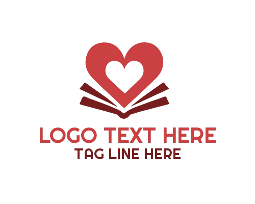 Heart Book Learning Style Logo