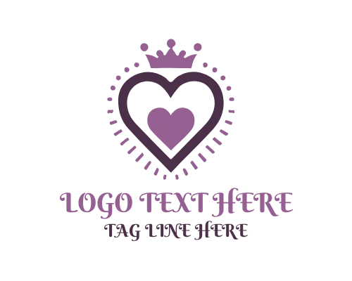 Heart Crown Vector
