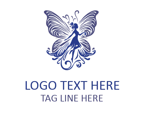 Heart Fairy Vintage Flat Logo