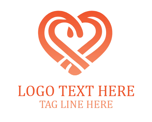 Heart Gradient Flow Logo