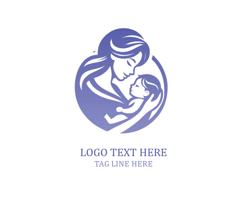 Heart Led Care Mom And Baby Logo