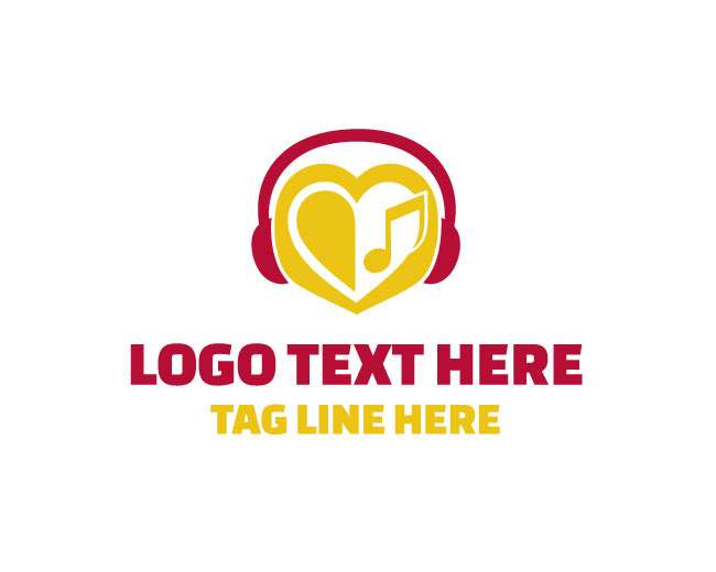 Heart Music Headphone Logo