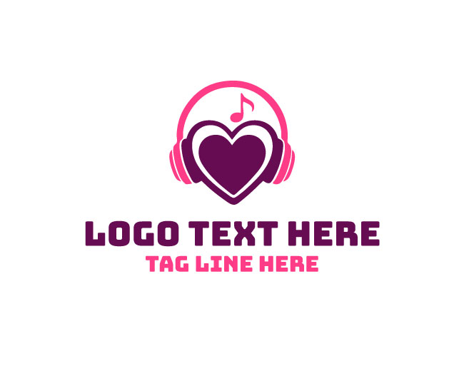 Heart Music Wave Logo
