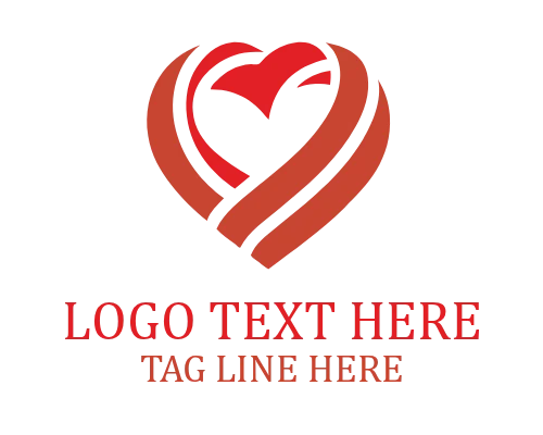 Heart Negative Space Logo