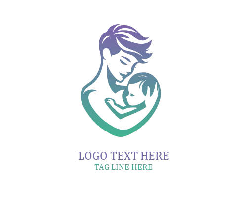 Heart Safe Nurture Mom And Baby Logo