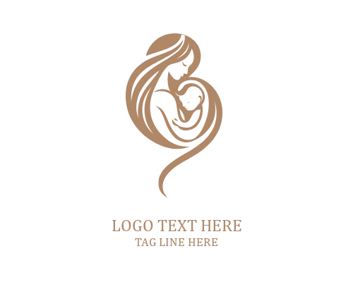  Heartfelt Bond Mom And Baby Logo