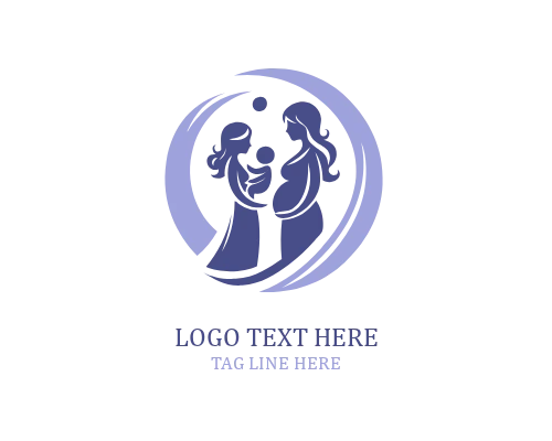 Heartfelt Care Mom And Baby Logo