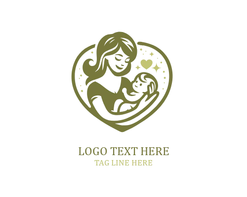 Heartfelt Family Care Mom And Baby Logo