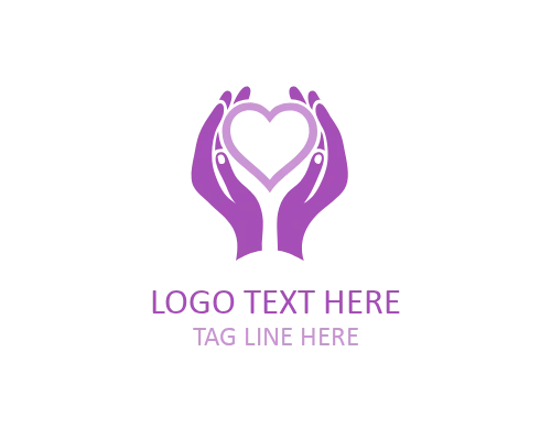 Heartful Support Caregiver Logo for Compassionate Care Services