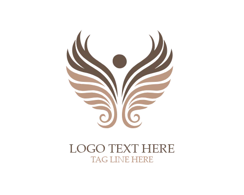  Heavenly Angel Wings Logo