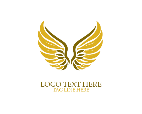  Heavenly Angel Wings Logo