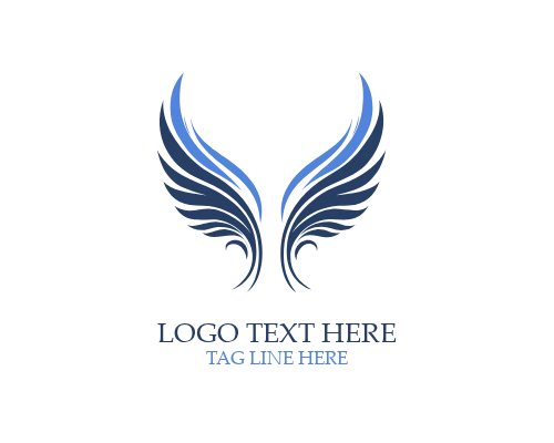 Heavenly Grace Angel Wings Logo