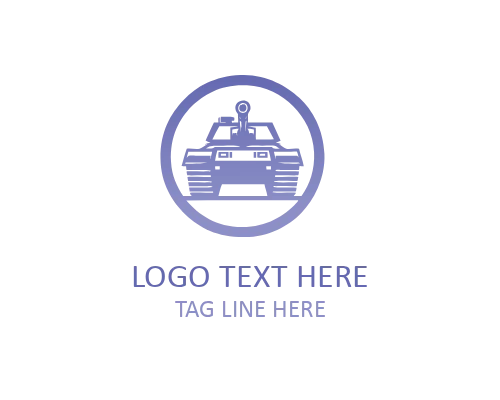 Heavy Assault Tank Logo for Frontline Combat Branding