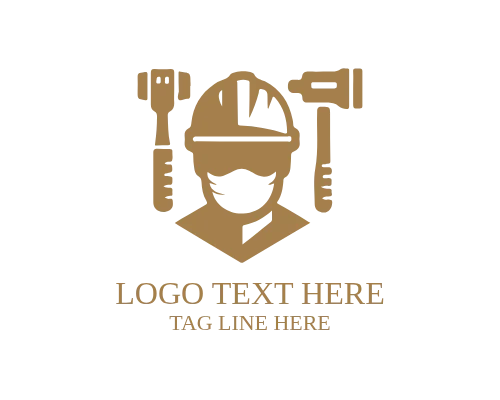 Heavy Duty Construction Labour Logo