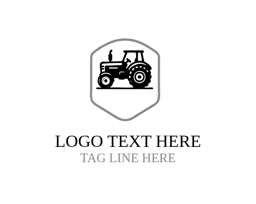  Heavy Duty Tractor Machinery Logo for Industrial and Agricultural Use