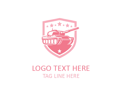 Heavy Duty War Tank Logo for Merchandise and Media