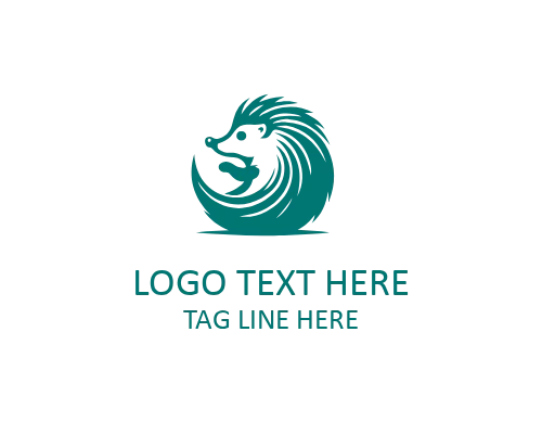 Hedgehog Creative Symbol Logo