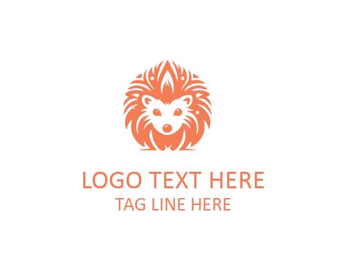 Hedgehog Emblem Badge Logo