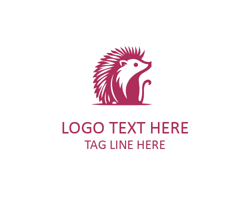 Hedgehog Monoline Logo