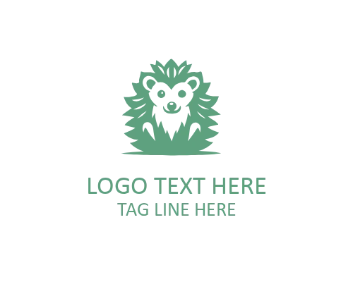 Hedgehog Playful Icon Logo