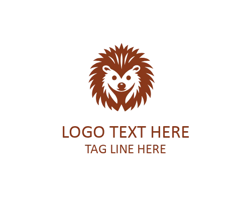 Hedgehog Silhouette Logo