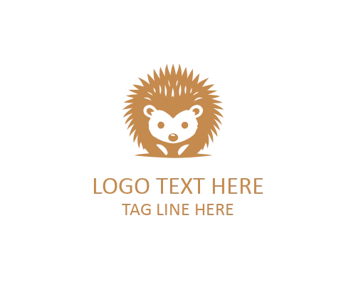Hedgehog Vintage Style Logo