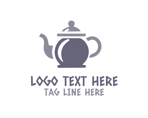 Herbal Teapot Logo for Natural Tea Branding