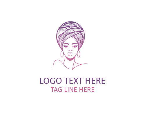  Heritage Bloom African Woman Logo