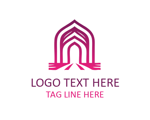 Heritage Building Frame Traditional Architecture Logo for Restoration Branding