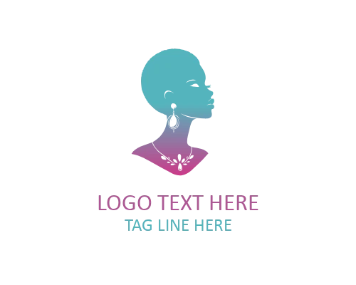 Heritage Flame African Woman Logo