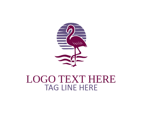 Heritage Flamingo Vintage Logo