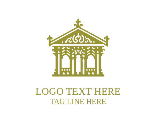 Heritage Frame Traditional Architecture Logo for Cultural Branding