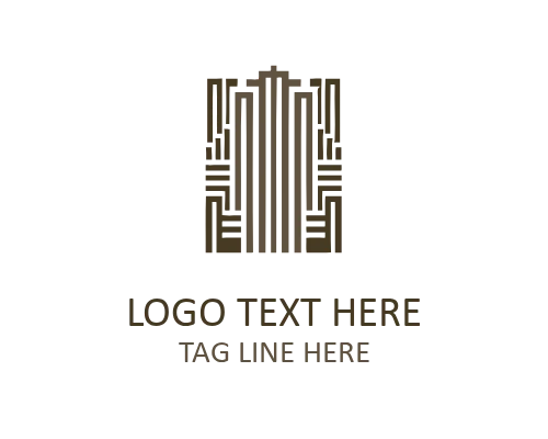 Heritage Home Traditional Architecture Logo for Historic Branding