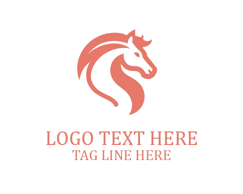 Heritage Style Linear Horse Logo