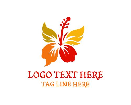 Hibiscus Nature Logo for Botanical Branding