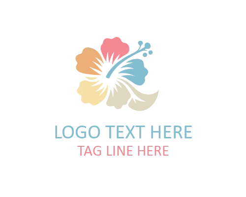 Hibiscus Tropical Logo for Summer Branding