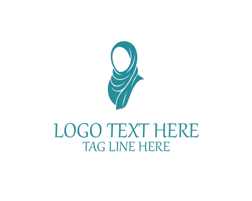 Hijab Fashion Emblem Logo