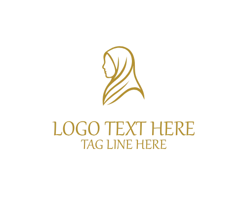 Hijab Fashion Symbol Logo