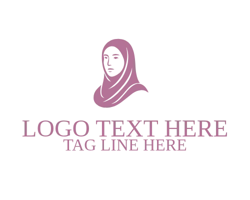 Hijab Line Art Logo