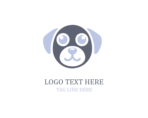 Hiking Cute Puppy Logo