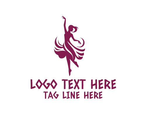 Hip Hop Dancing Girl Logo