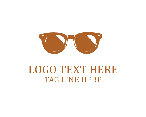 Hipster Eyeglass Man Logo Concept