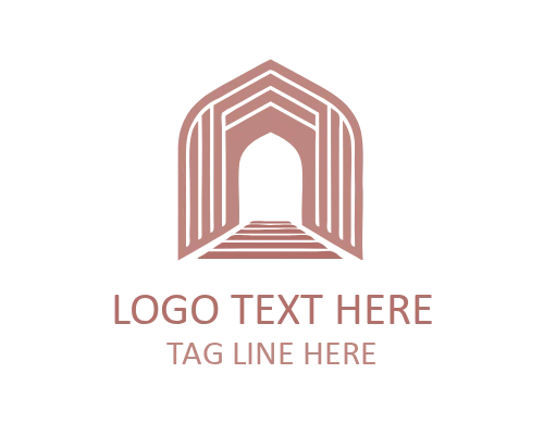Historic Arch Traditional Architecture Logo for Cultural Branding