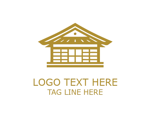 Historic Building Badge Traditional Architecture Logo for Heritage Branding