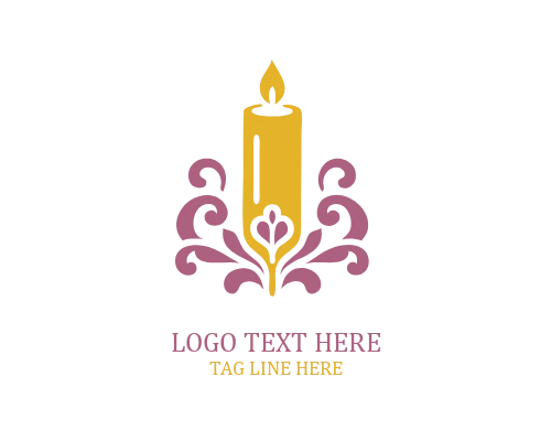 Holistic Light Candle Logo